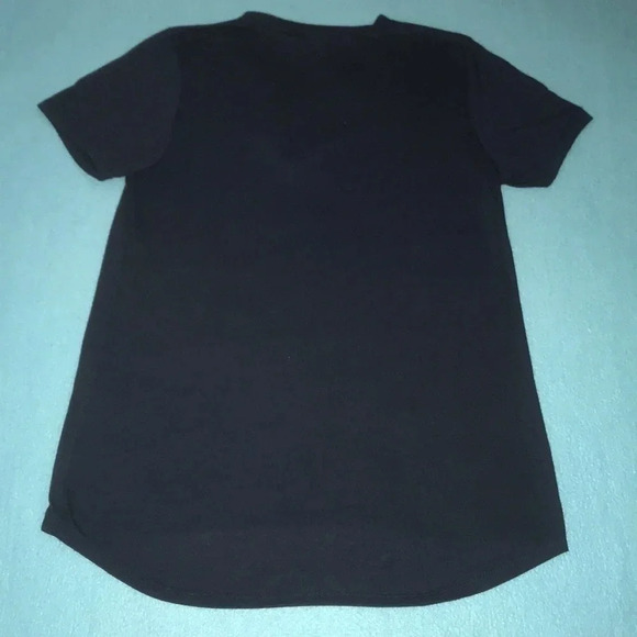 MODERNLUX lace-up short sleeve v-neck size M hi / low Air Fire Water black - Picture 3 of 9